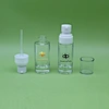 frosted plastic bottle cosmetic